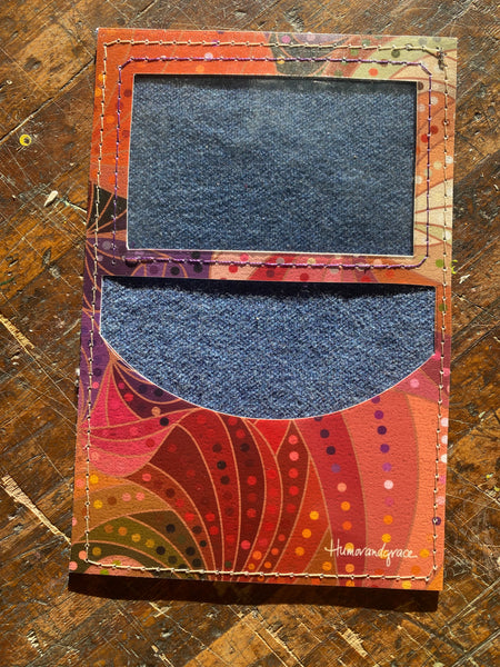 Luxury Handmade ultra thin soft mixed color leather fortunewallet