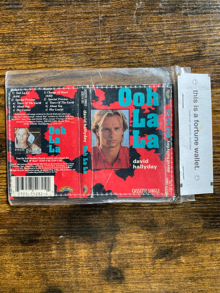 Ooh La La DAVID HALLYDAY AUDIO CASSETE TAPE fortunewallet